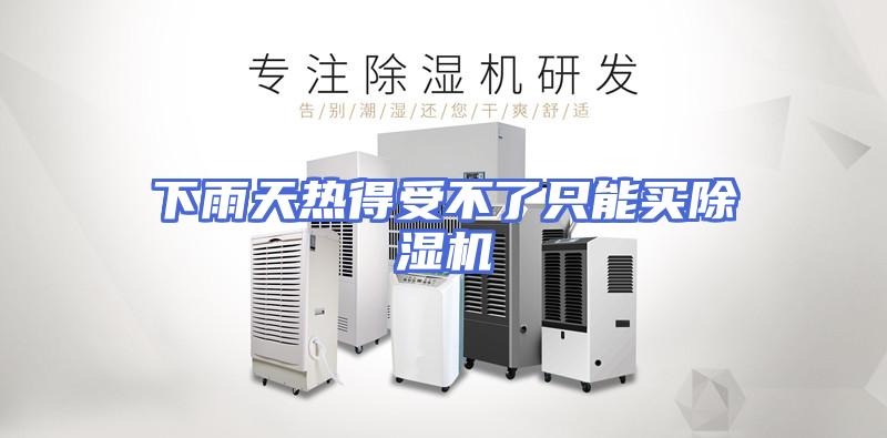 下雨天热得受不了只能买除湿机