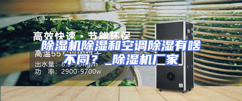 除湿机除湿和空调除湿有啥不同？_除湿机厂家