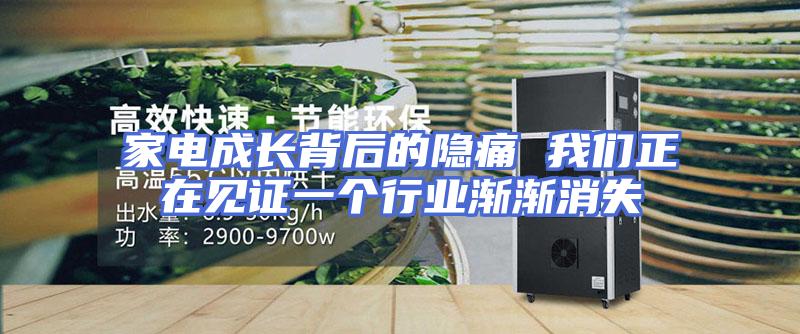 家电成长背后的隐痛 我们正在见证一个行业渐渐消失