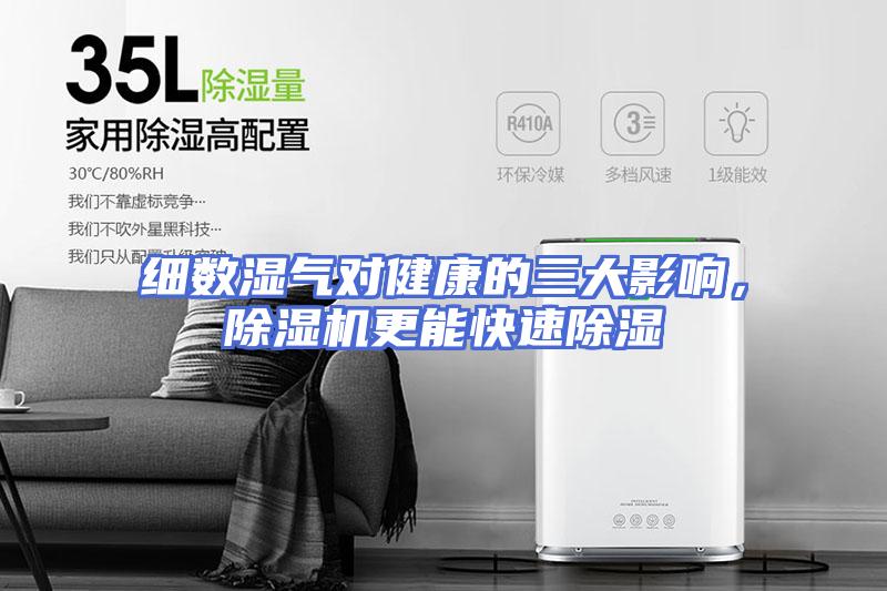 细数湿气对健康的三大影响，除湿机更能快速除湿
