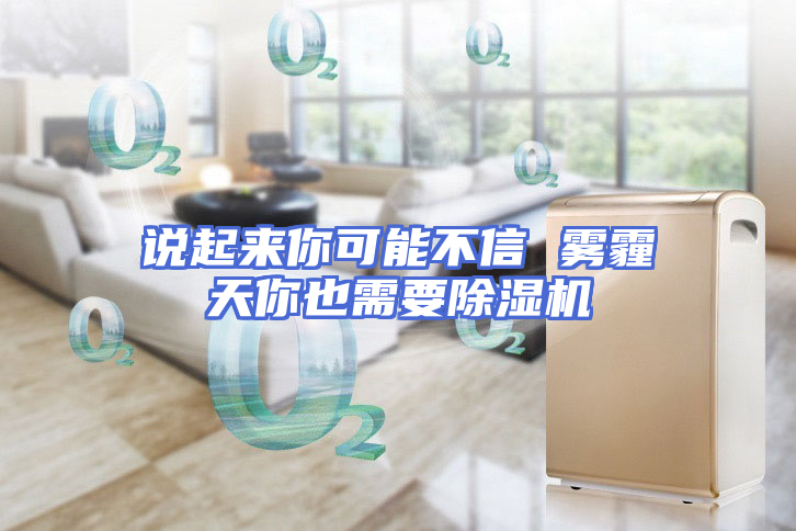 说起来你可能不信 雾霾天你也需要除湿机