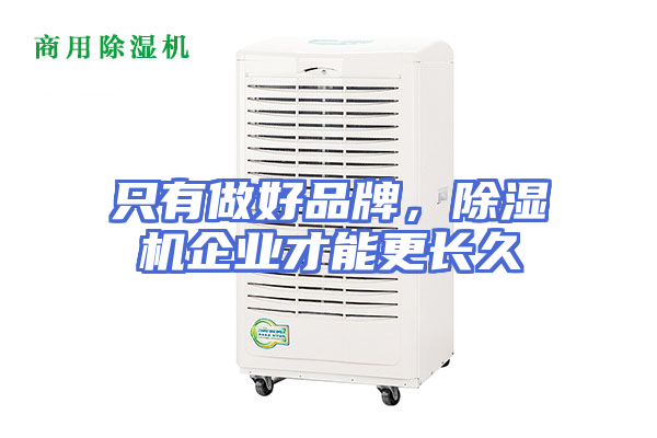 只有做好品牌，除湿机企业才能更长久