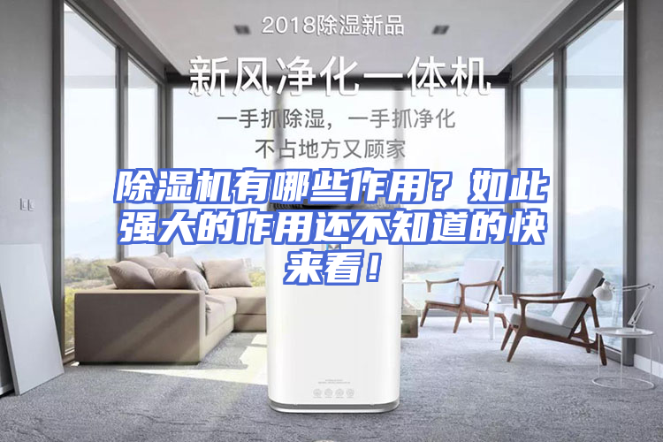 除湿机有哪些作用？如此强大的作用还不知道的快来看！