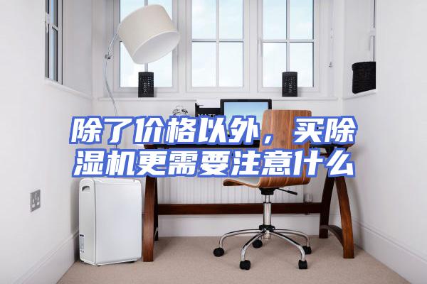 除了价格以外，买除湿机更需要注意什么