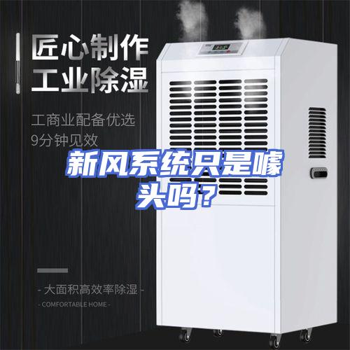 新风系统只是噱头吗？