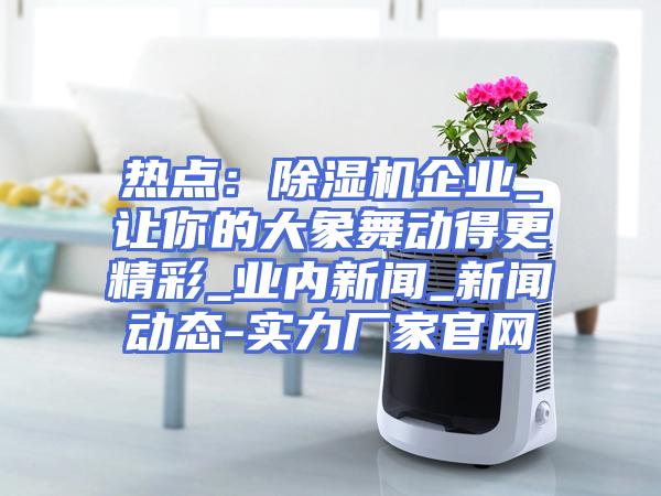 热点：除湿机企业_让你的大象舞动得更精彩_业内新闻_新闻动态-实力厂家官网