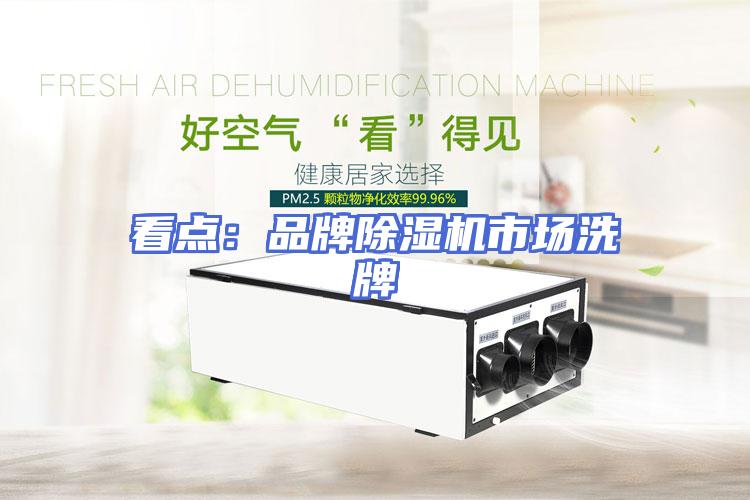 看点：品牌除湿机市场洗牌