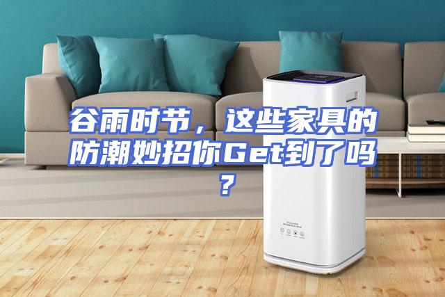 谷雨时节，这些家具的防潮妙招你Get到了吗？