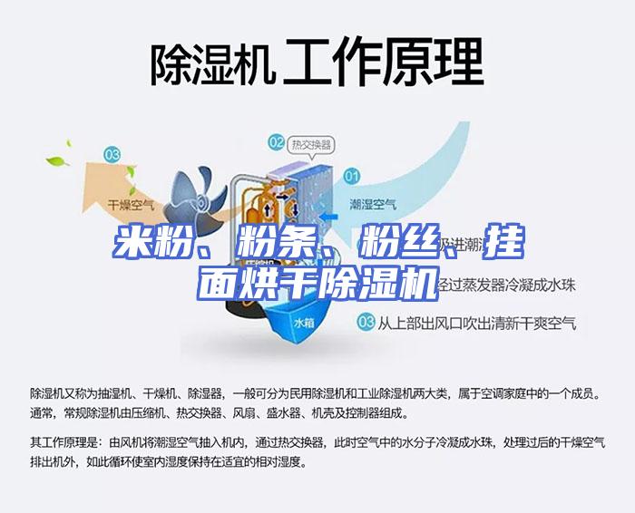米粉、粉条、粉丝、挂面烘干除湿机