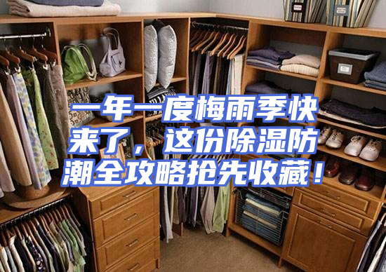一年一度梅雨季快来了，这份除湿防潮全攻略抢先收藏！