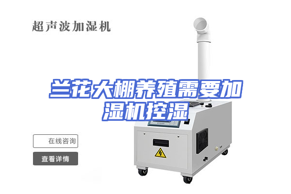 兰花大棚养殖需要加湿机控湿