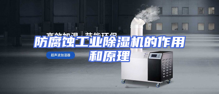 防腐蚀工业除湿机的作用和原理