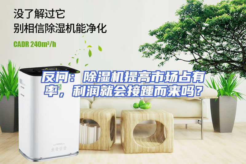 反问：除湿机提高市场占有率，利润就会接踵而来吗？