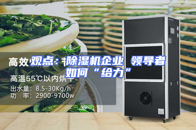 观点：除湿机企业 领导者如何“给力”