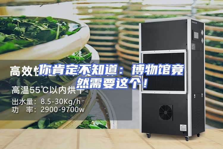 你肯定不知道:博物馆竟然需要这个!
