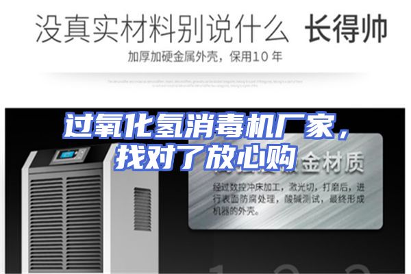 过氧化氢消毒机厂家，找对了放心购