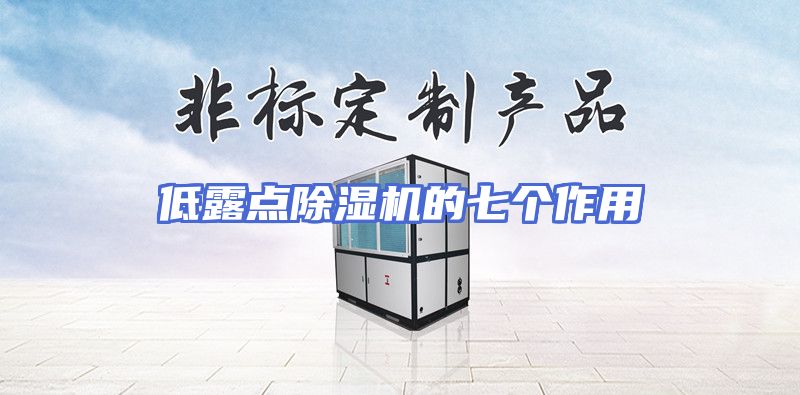 低露点除湿机的七个作用