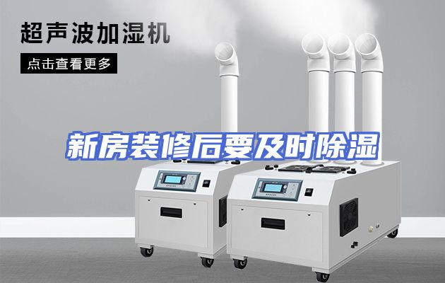 新房装修后要及时除湿