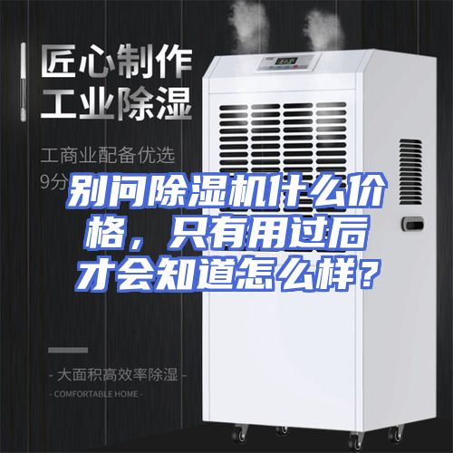 别问除湿机什么价格，只有用过后才会知道怎么样？