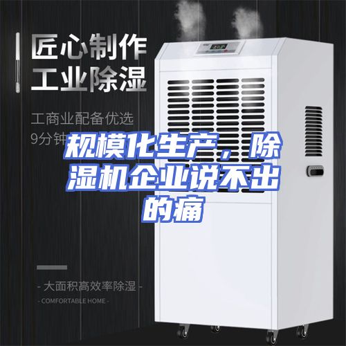 规模化生产，除湿机企业说不出的痛