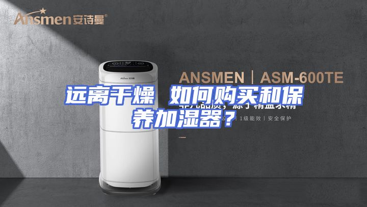 远离干燥 如何购买和保养加湿器？