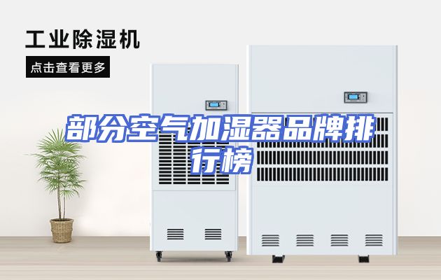 部分空气加湿器品牌排行榜