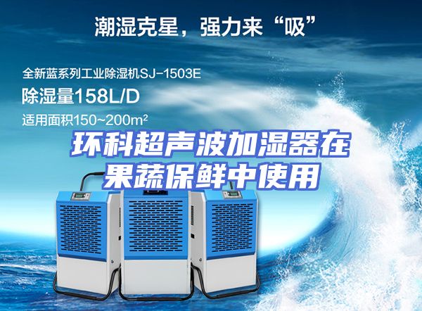环科超声波加湿器在果蔬保鲜中使用
