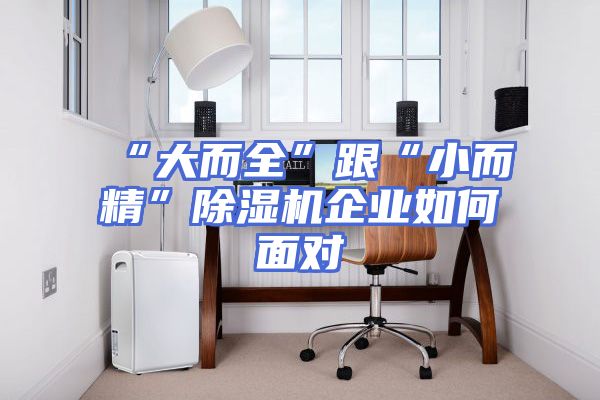 “大而全”跟“小而精”除湿机企业如何面对