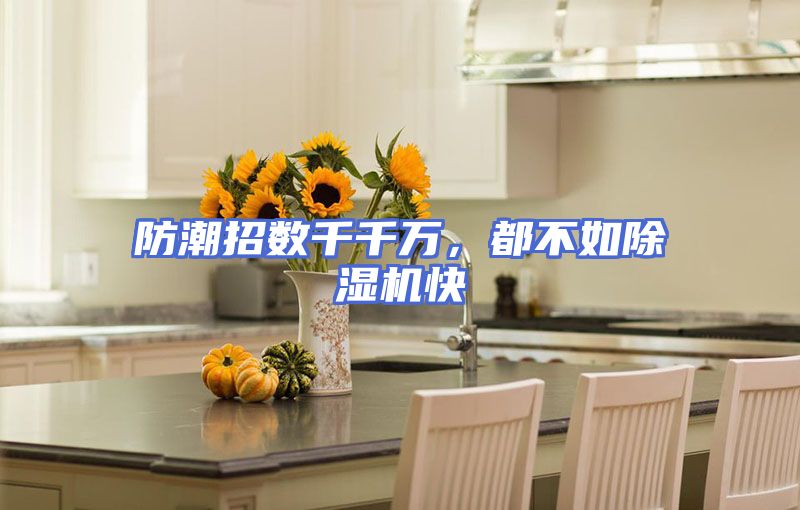 防潮招数千千万，都不如除湿机快