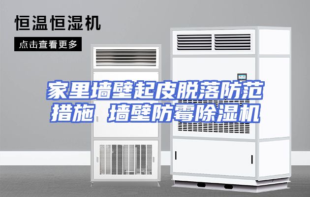 家里墙壁起皮脱落防范措施 墙壁防霉除湿机
