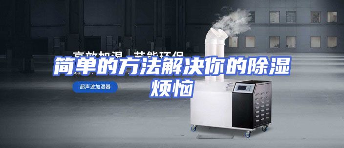 简单的方法解决你的除湿烦恼