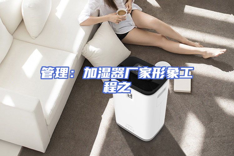 管理：加湿器厂家形象工程之