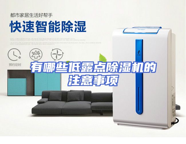有哪些低露点除湿机的注意事项