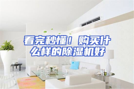 看完秒懂！购买什么样的除湿机好