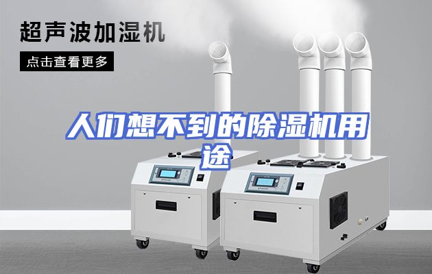 人们想不到的除湿机用途