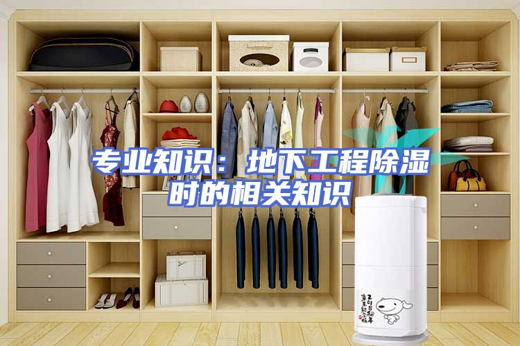 专业知识：地下工程除湿时的相关知识