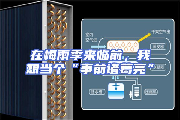 在梅雨季来临前，我想当个“事前诸葛亮”