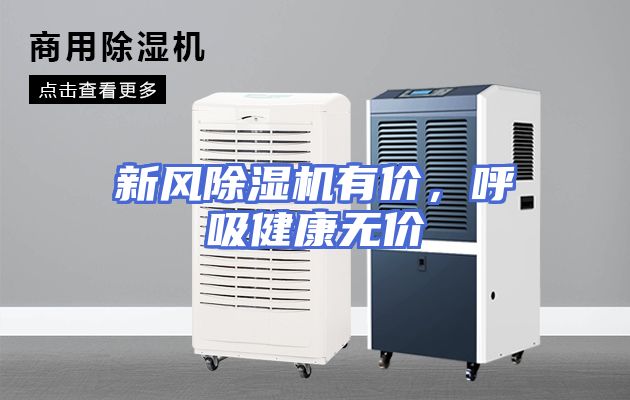 新风除湿机有价，呼吸健康无价