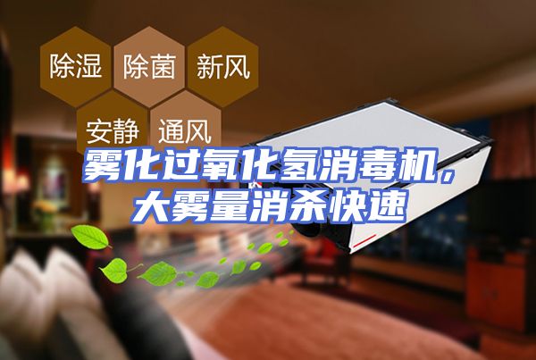 雾化过氧化氢消毒机，大雾量消杀快速