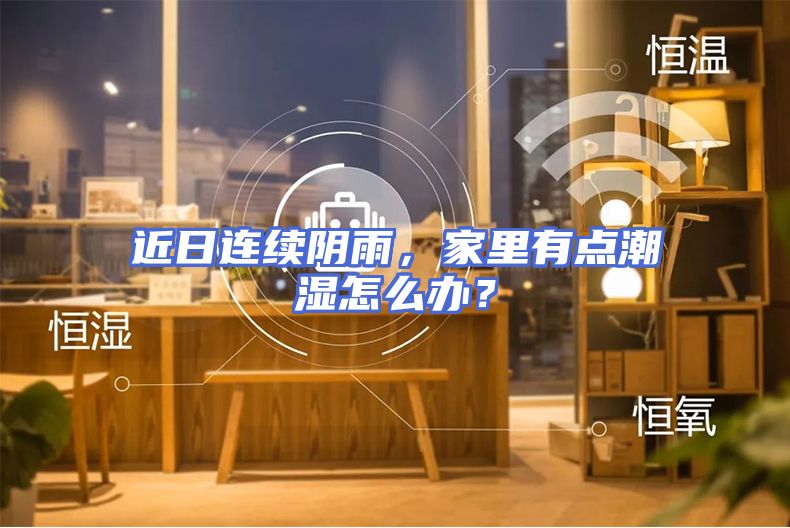 近日连续阴雨，家里有点潮湿怎么办？