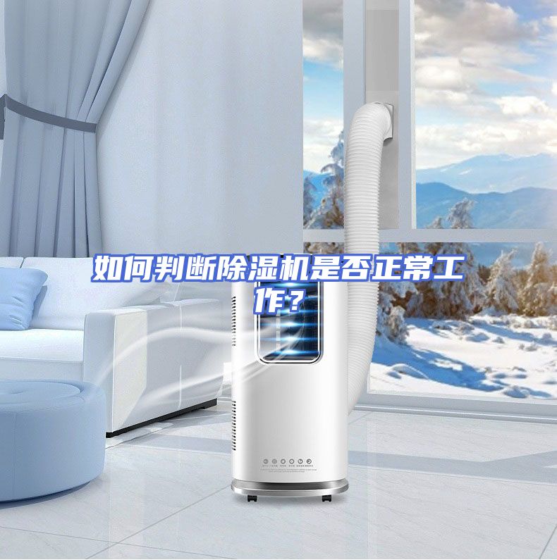 如何判断除湿机是否正常工作？