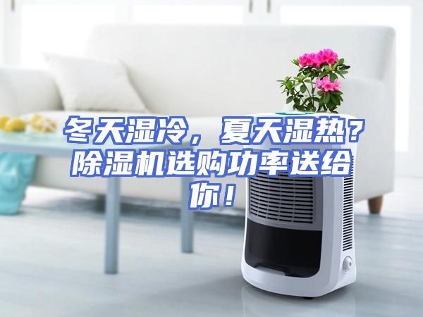 冬天湿冷，夏天湿热？除湿机选购功率送给你！