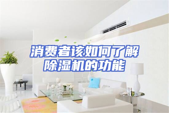 消费者该如何了解除湿机的功能