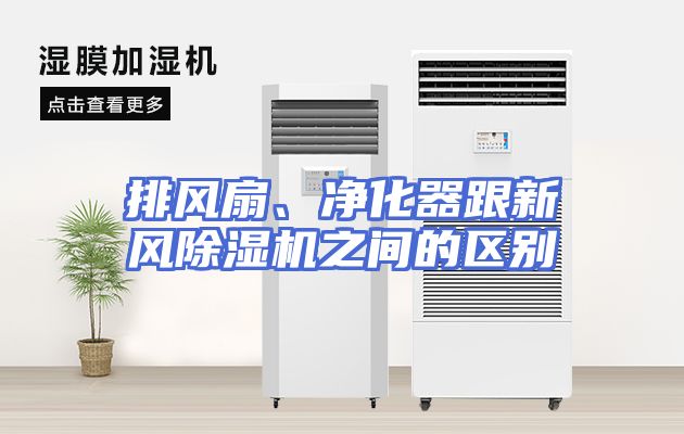 排风扇、净化器跟新风除湿机之间的区别