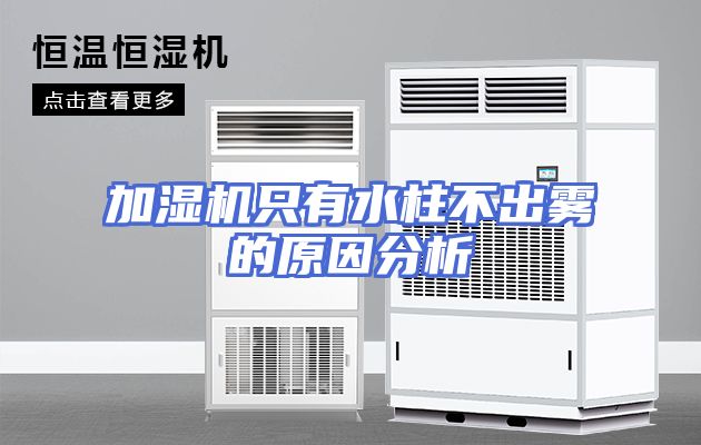 加湿机只有水柱不出雾的原因分析