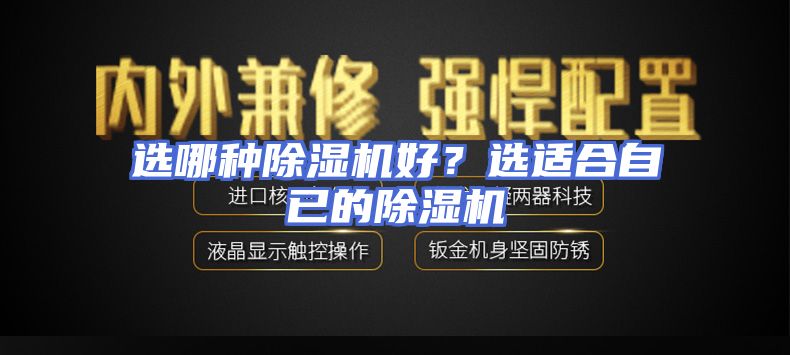 选哪种除湿机好？选适合自已的除湿机