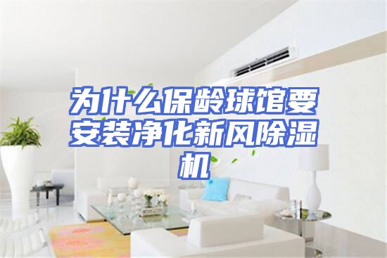 为什么保龄球馆要安装净化新风除湿机