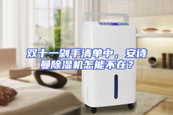 双十一剁手清单中，安诗曼除湿机怎能不在？