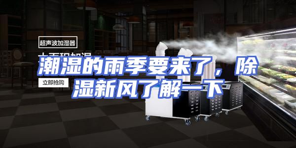 潮湿的雨季要来了，除湿新风了解一下