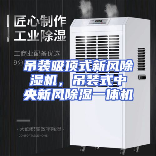 吊装吸顶式新风除湿机，吊装式中央新风除湿一体机